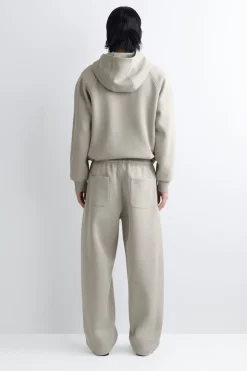 JOGGINGHOSE AUS BAUMWOLL-PIQUÉ MIT BARREL-BEIN