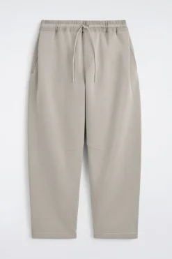 JOGGINGHOSE AUS BAUMWOLL-PIQUÉ MIT BARREL-BEIN