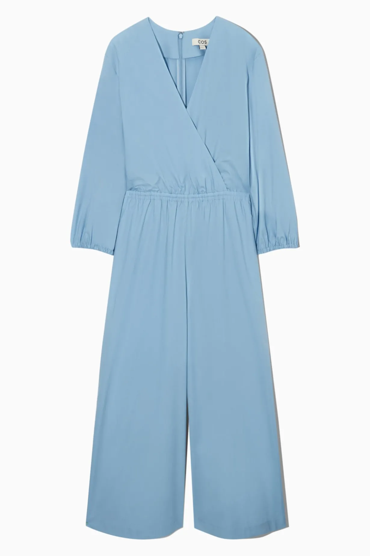 JUMPSUIT MIT WEITEM BEIN UND V-AUSSCHNITT