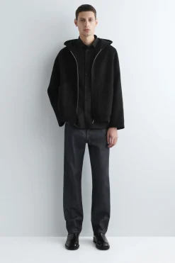 KAPUZENJACKE AUS DOUBLEFACE-WOLLE