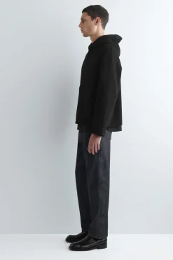 KAPUZENJACKE AUS DOUBLEFACE-WOLLE