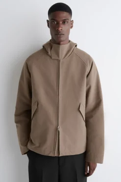 KAPUZENJACKE AUS TECHNISCHER BAUMWOLLE