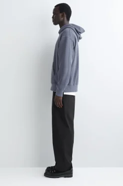 KAPUZENPULLOVER AUS VORGEWASCHENEM BAUMWOLLJERSEY