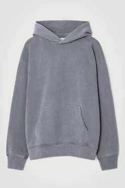 KAPUZENPULLOVER AUS VORGEWASCHENEM BAUMWOLLJERSEY