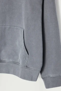 KAPUZENPULLOVER AUS VORGEWASCHENEM BAUMWOLLJERSEY
