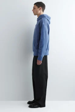KAPUZENPULLOVER AUS VORGEWASCHENEM BAUMWOLLJERSEY