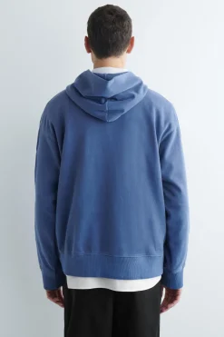 KAPUZENPULLOVER AUS VORGEWASCHENEM BAUMWOLLJERSEY