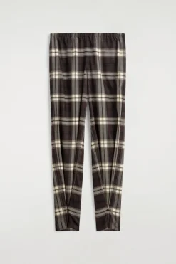 KARIERTE HOSE MIT BARREL-BEIN