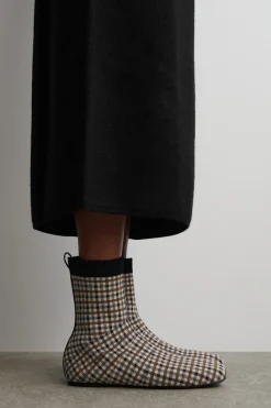 KARIERTE SOCK BOOTS