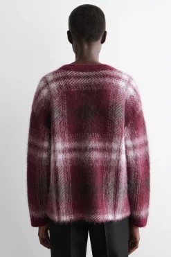 KARIERTER PULLOVER AUS ALPAKA-MIX