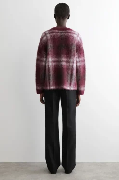 KARIERTER PULLOVER AUS ALPAKA-MIX