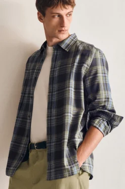 KARIERTES HEMD AUS BAUMWOLL-TWILL