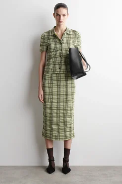 KARIERTES HEMD AUS BAUMWOLL-JACQUARD