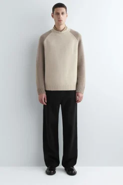 KASCHMIR-PULLOVER MIT COLOUR-BLOCK-DESIGN
