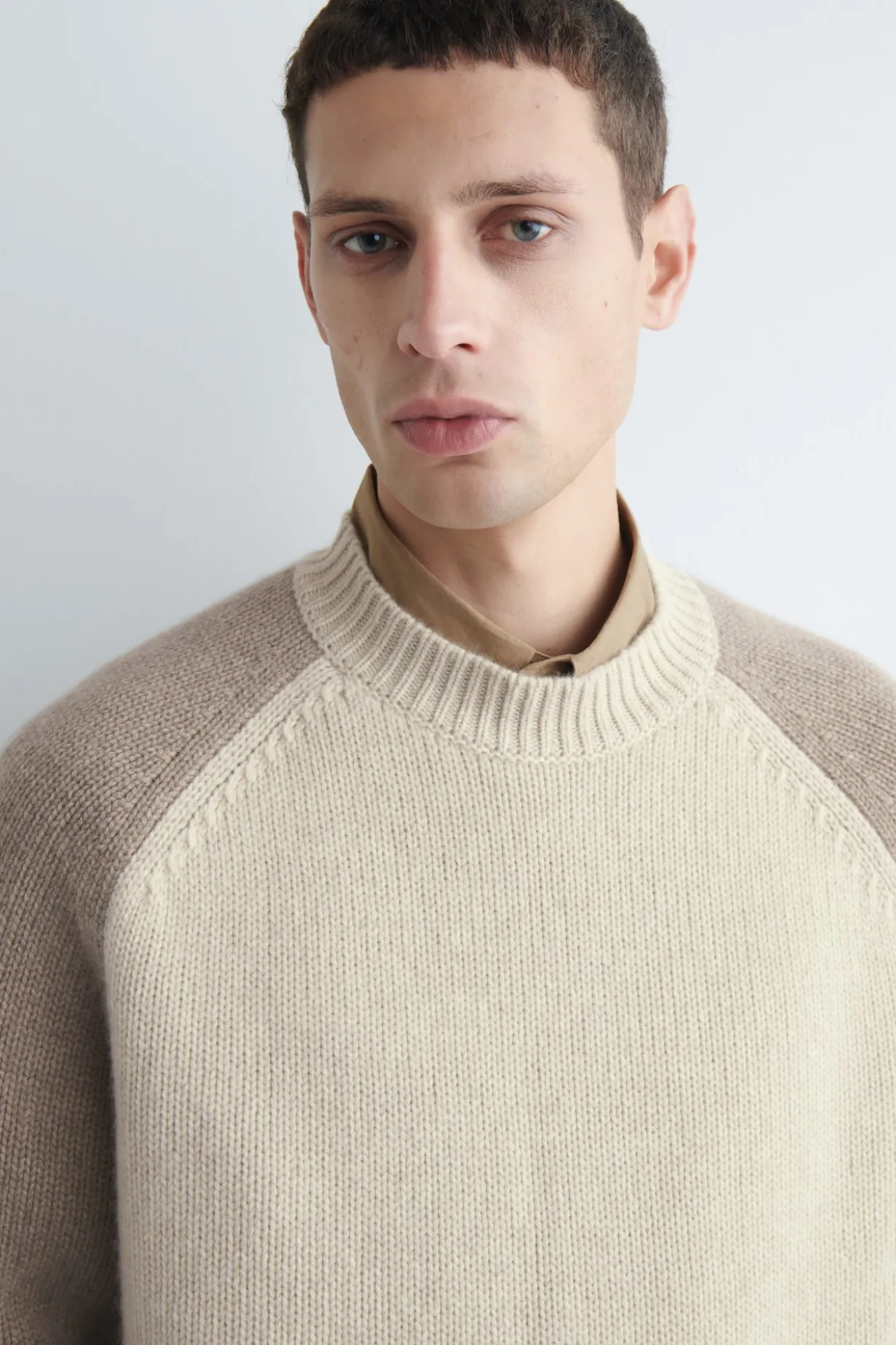 KASCHMIR-PULLOVER MIT COLOUR-BLOCK-DESIGN