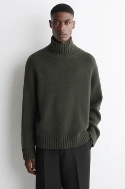 KASCHMIRPULLOVER MIT HOHEM KRAGEN