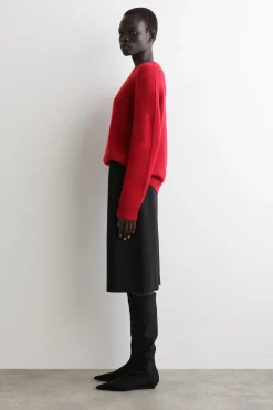 KASCHMIRPULLOVER MIT RUNDHALSAUSSCHNITT