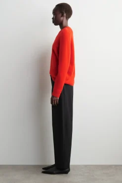 KASCHMIRPULLOVER MIT RUNDHALSAUSSCHNITT