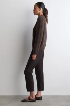 KASCHMIRPULLOVER MIT RUNDHALSAUSSCHNITT