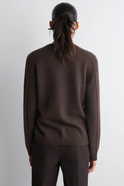 KASCHMIRPULLOVER MIT RUNDHALSAUSSCHNITT