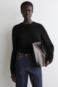KASCHMIRPULLOVER MIT RUNDHALSAUSSCHNITT