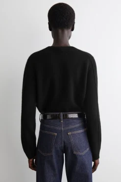 KASCHMIRPULLOVER MIT RUNDHALSAUSSCHNITT