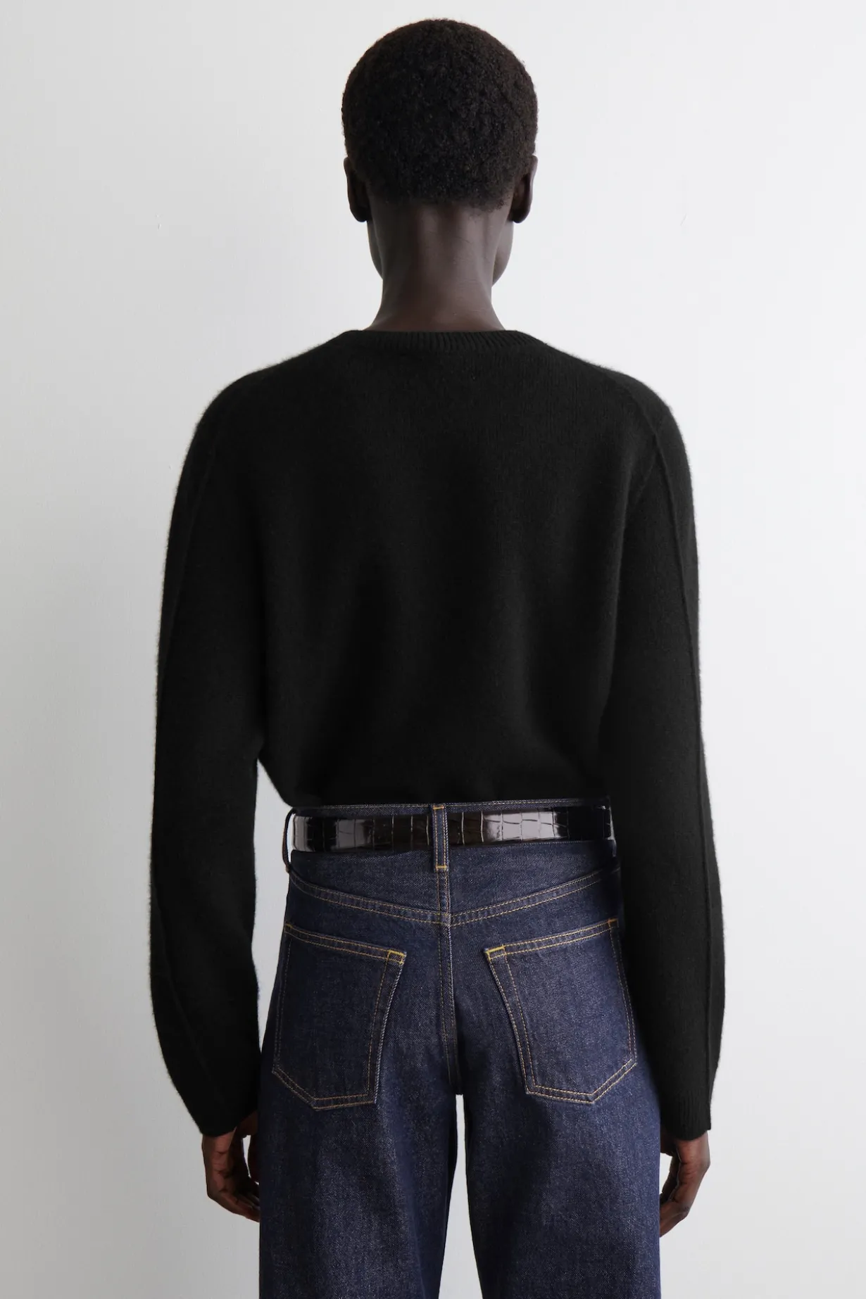 KASCHMIRPULLOVER MIT RUNDHALSAUSSCHNITT