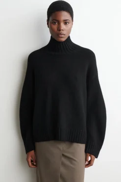 KASCHMIRPULLOVER MIT STEHKRAGEN