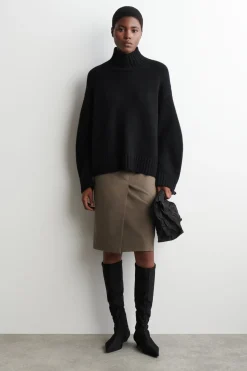 KASCHMIRPULLOVER MIT STEHKRAGEN