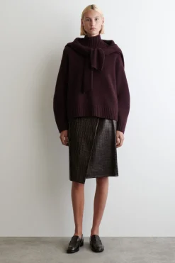 KASCHMIRPULLOVER MIT STEHKRAGEN