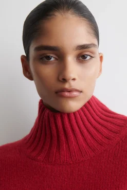 KASCHMIRPULLOVER MIT STEHKRAGEN