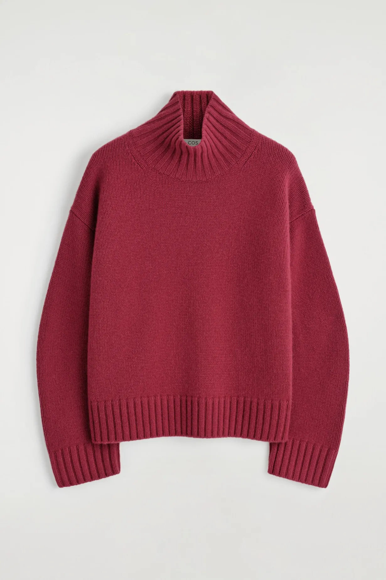 KASCHMIRPULLOVER MIT TRICHTERKRAGEN