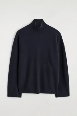 KASCHMIRPULLOVER MIT TRICHTERKRAGEN