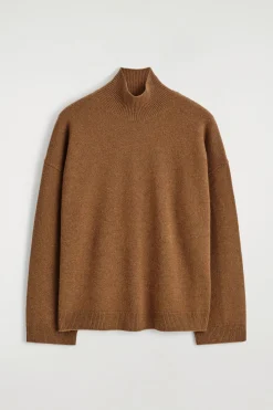 KASCHMIRPULLOVER MIT TRICHTERKRAGEN