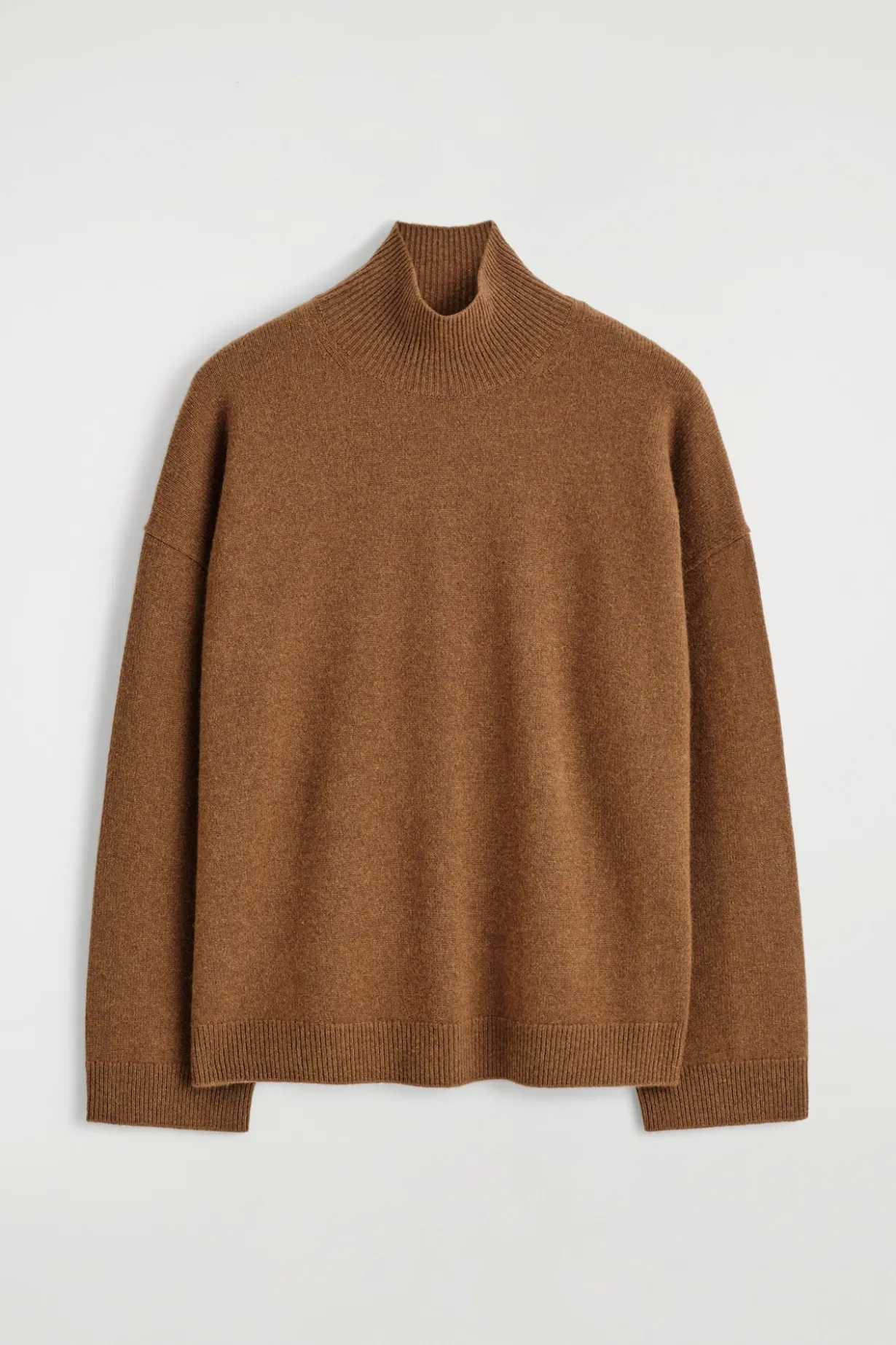 KASCHMIRPULLOVER MIT TRICHTERKRAGEN