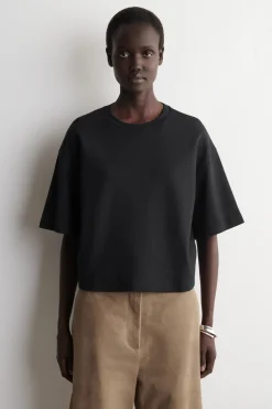 KASTENFÖRMIGES OVERSIZED-T-SHIRT AUS BAUMWOLLE