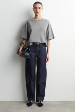 KASTENFÖRMIGES OVERSIZED-T-SHIRT AUS BAUMWOLLE