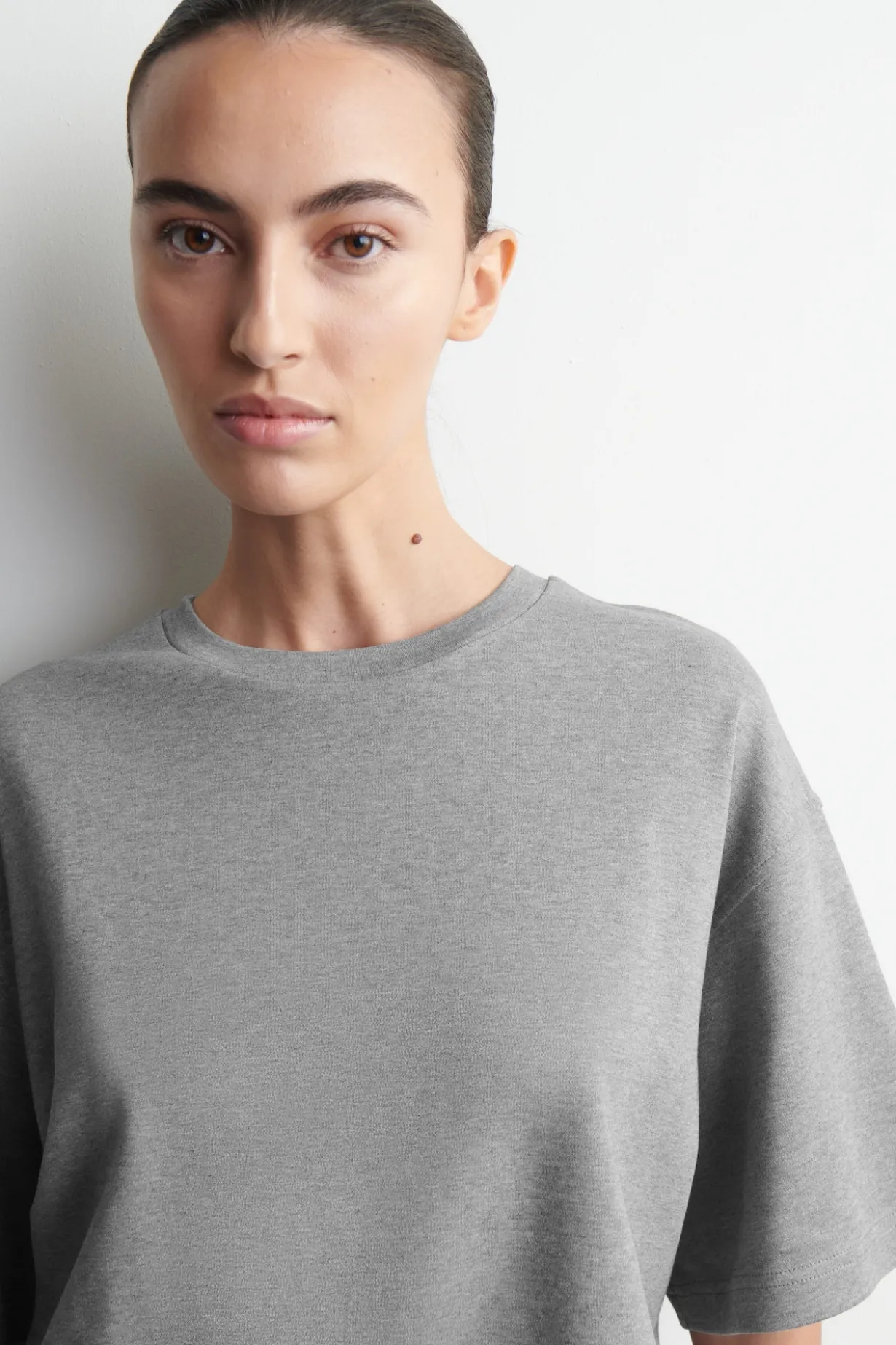 KASTENFÖRMIGES OVERSIZED-T-SHIRT AUS BAUMWOLLE