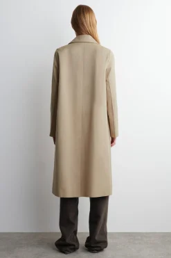 KLASSISCHER LANGER CAR COAT AUS BAUMWOLLE