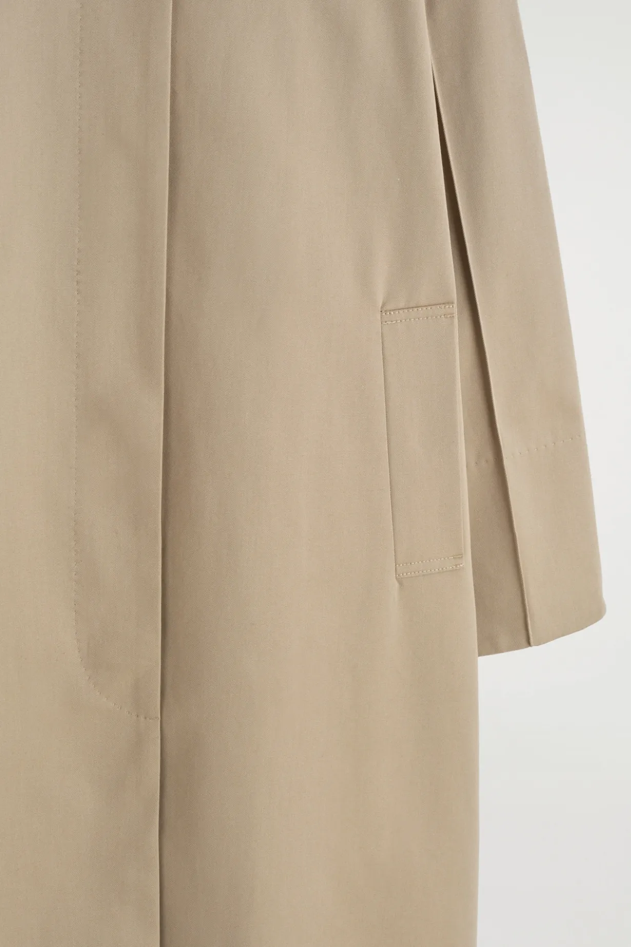 KLASSISCHER LANGER CAR COAT AUS BAUMWOLLE