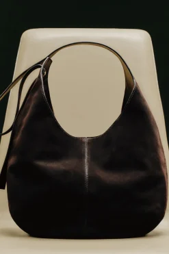 KNOLL SCHULTERTASCHE - VELOURSLEDER