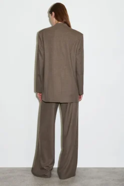KRAGENLOSER BLAZER AUS WOLL-MIX