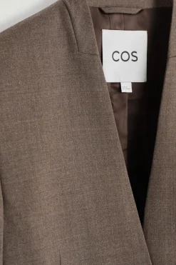 KRAGENLOSER BLAZER AUS WOLL-MIX