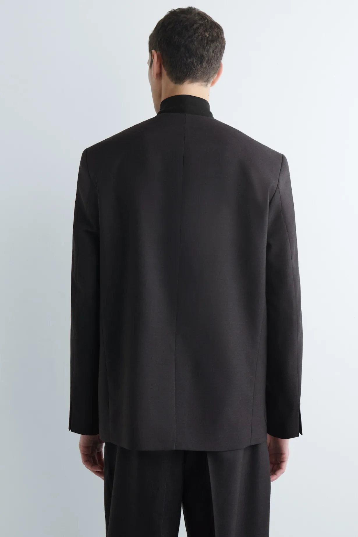 KRAGENLOSER WOLLBLAZER