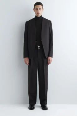 KRAGENLOSER WOLLBLAZER