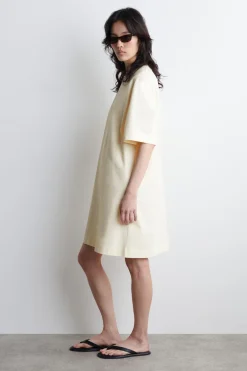 KURZES T-SHIRT-KLEID AUS BAUMWOLLE