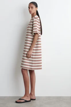KURZES T-SHIRT-KLEID AUS BAUMWOLLE
