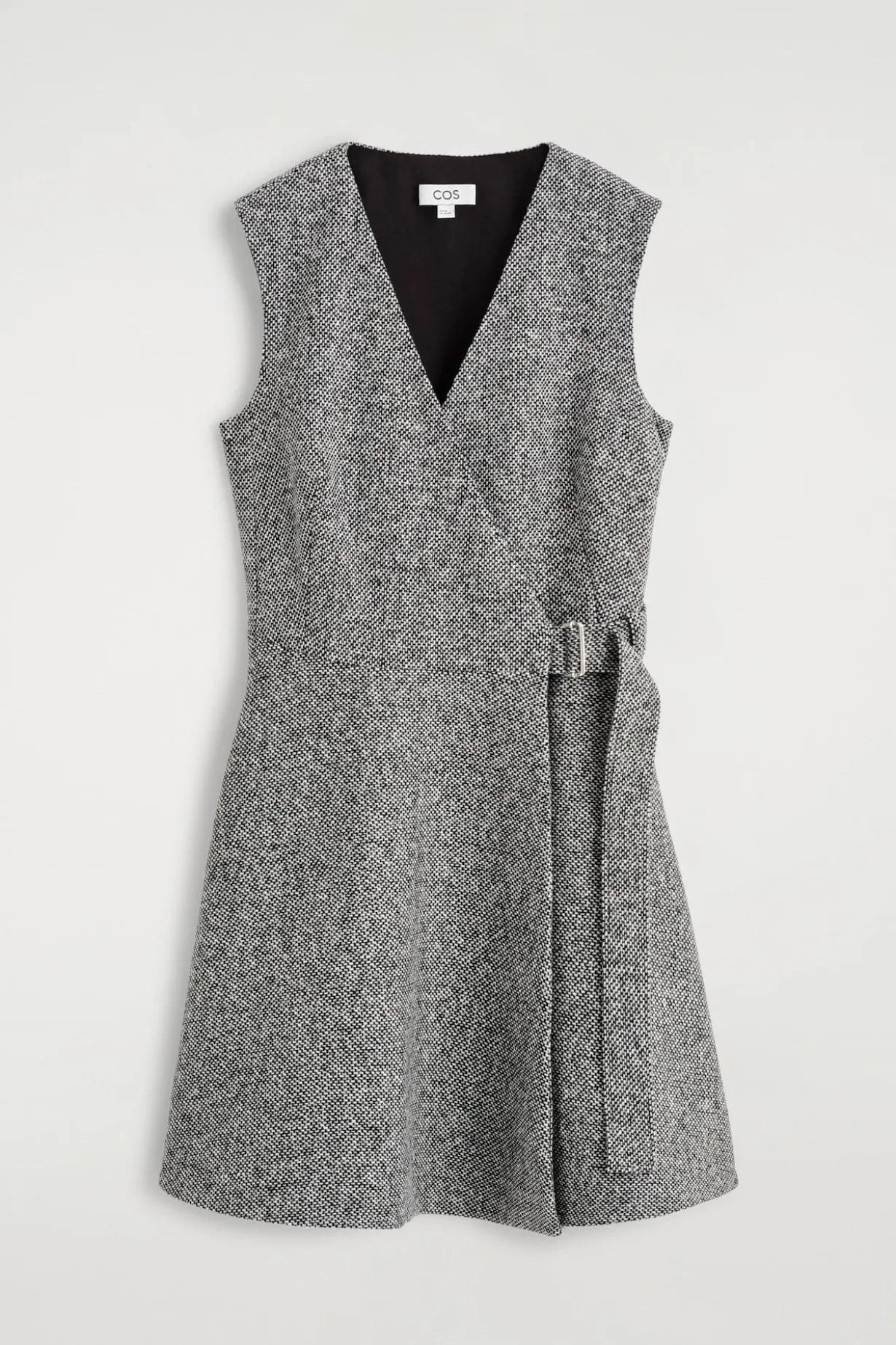 KURZES WICKELKLEID AUS TWEED