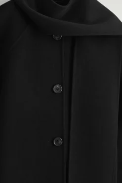 KURZJACKE AUS DOUBLEFACE-WOLLE MIT SCHAL