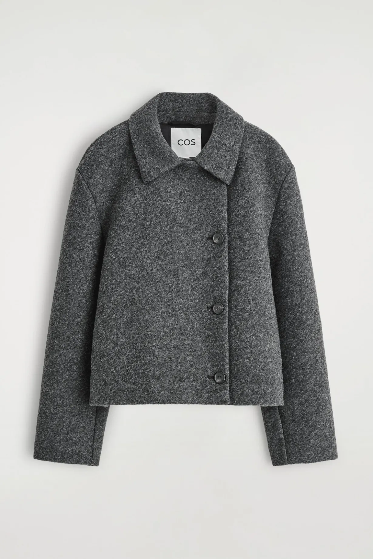 KURZJACKE AUS GEKOCHTEM WOLL-MIX